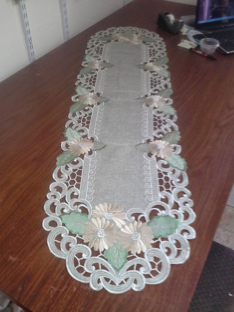 Table Runner Dresser Scarf Place Mat Table Cloth or Doily Etsy