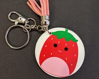 Strawberry Squish Keychain