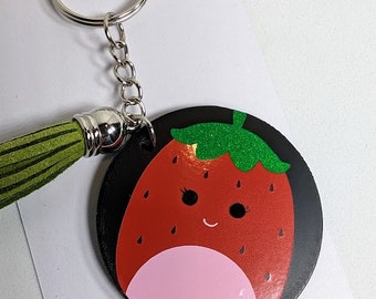 Strawberry Squish Keychain