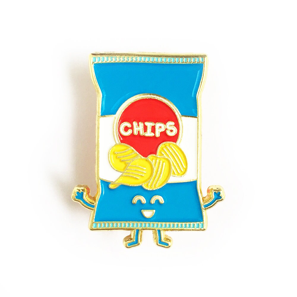 Chips Enamel Pin Cute Cartoon Potato Chip Bag Junk Food Etsy Chips Enamel Pin Cute Cartoon Potato Chip Bag Junk Food Etsy