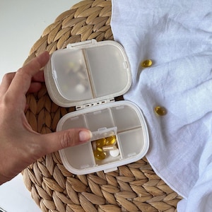 Organizzatore di medicinali Porta pillole da viaggio Porta pillole settimanale Porta pillole giornaliero Porta pillole tascabile Porta pillole Mini organizzatore di medicinali