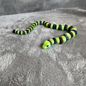Colorful Snake - 3D Print Flexi Articulating Fidget Desk Toy