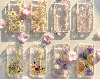 Lovely Real Pressed Flowers iPhone 17 16 15 14 13 12 11 Pro Max Case iPhone 13 12 mini Case iPhone XS Max iPhone 7 8 16 15 14 Plus iPhoneSE