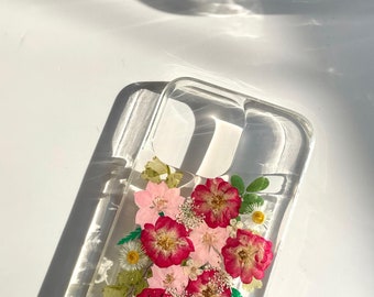 Red Pressed Real Floral iPhone 15 14 13 12 11 Pro Max Case iPhone 13 12 mini Case iPhone XS Max XR Case iPhone 7 8 15 14 Plus iPhone SE