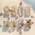 Lovely Real Pressed Flowers iPhone 17 16 15 14 13 12 11 Pro Max Case iPhone 13 12 mini Case iPhone XS Max iPhone 7 8 16 15 14 Plus iPhoneSE product logo