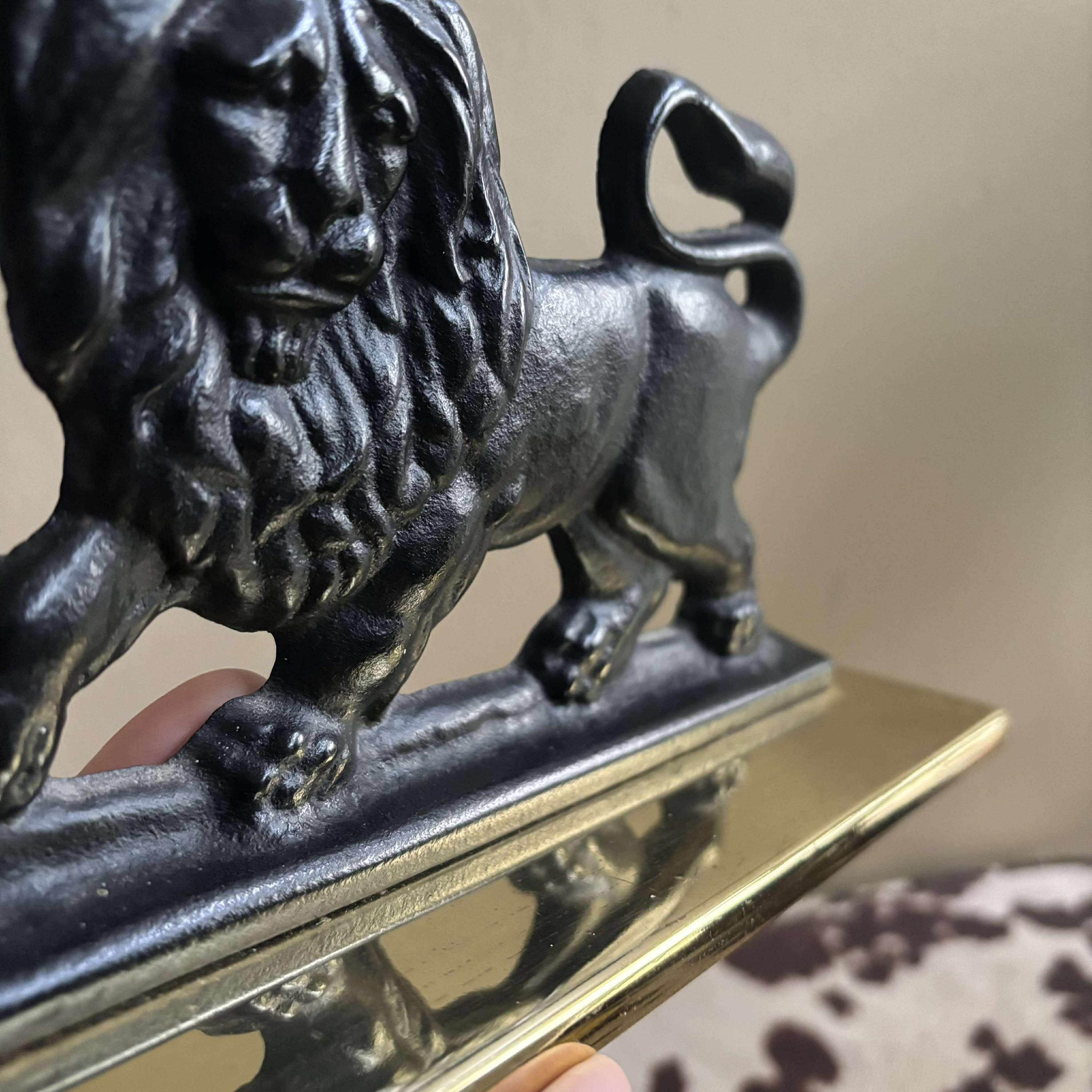 【保障できる】 Cast iron 日本 Etsy - lion アクセサリー