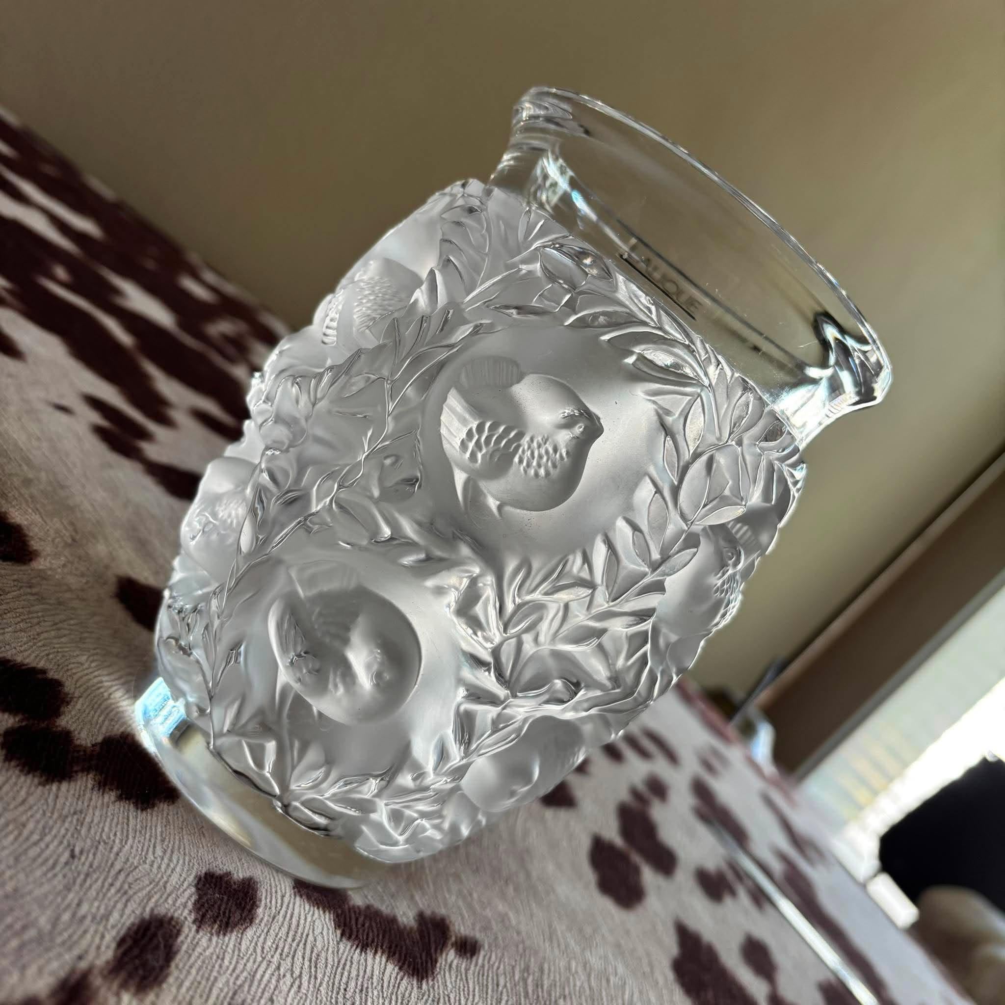 Lalique Birds Vase - Etsy