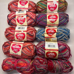 Lote de hilo Red Heart - Heart and Sole - Super Fino 1 -