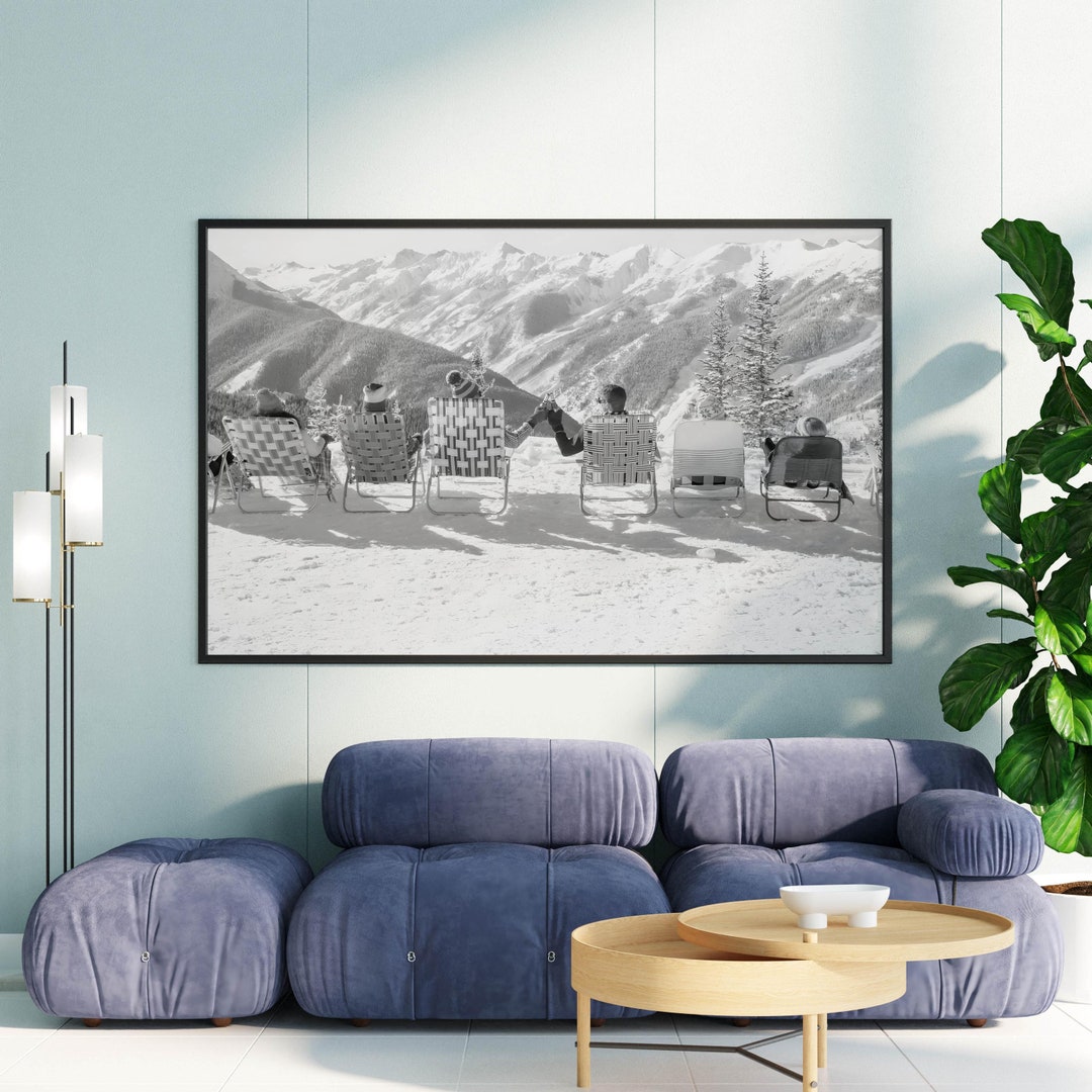 Vintage Apres Ski Photo Print, Summer Spring Skiing, Printable Art ...
