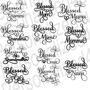 Blessed Family Names SVG