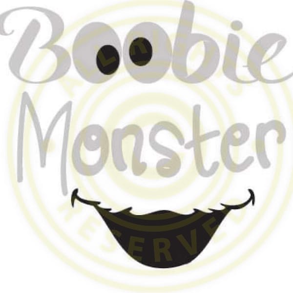 Boobie Monster SVG