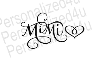 Mimi SVG, Scrolling Font (Digital Download)