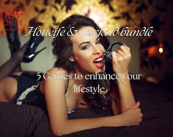 Hotwife Challenge Cards bundle - Hotwife Games for Cuckold Bulls, Stags and those in the Swinger Lifestyle - 200+ Hotwife cuckold dare Tasks