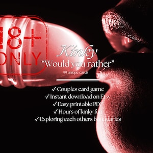 Juego de cartas para parejas adultas Kinky ¿Prefieres para parejas? Juego imprimible para dos Juegos duros 18+ NSFW juego de parejas pervertidas juego sexual XXX Porn