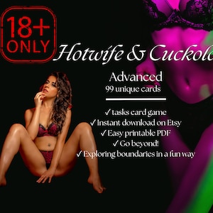 Carte sfida Hotwife - Gioco Hotwife avanzato per tori cornuti, cervi e amanti dello stile di vita scambista - 99 compiti di sfida per hotwife cuckold