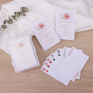 Custom Wedding Guest Book Playing Cards, Blank Playing Cards, Signing Book, Bridal Shower Favors