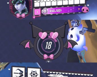 Kuro Widowmaker Overwatch HUD-overlay