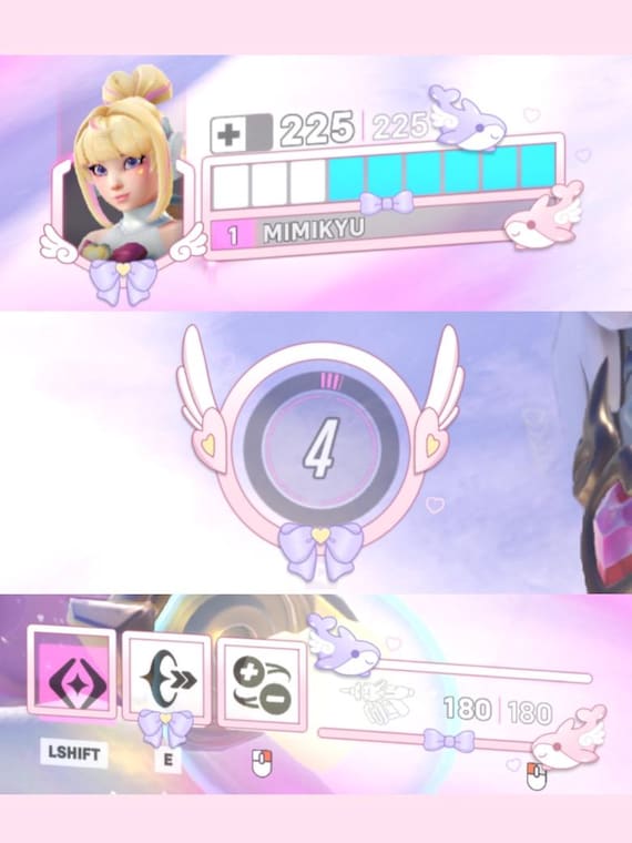 Mythic Heart of Hope Juno (Pink) Overwatch HUD Overlay