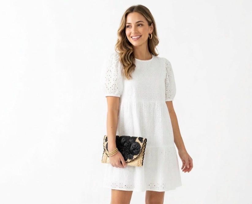 Woven Raffia Floral Clutch Black & Natural Straw Summer Envelope Bag ...