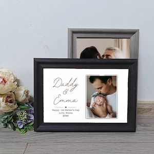 First Father&#39;s Day Gift Frame, New Dad Gift, Daddy & Me Gift Picture Frame, First Fathers Day Gift/Picture Frame