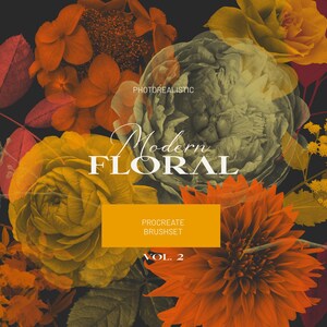 Modern Floral Procreate Stamp Brush Kit Vol. 2 - Etsy
