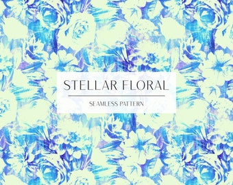 Stellar Floral Seamless Pattern Graphics Collection - Commercial Use