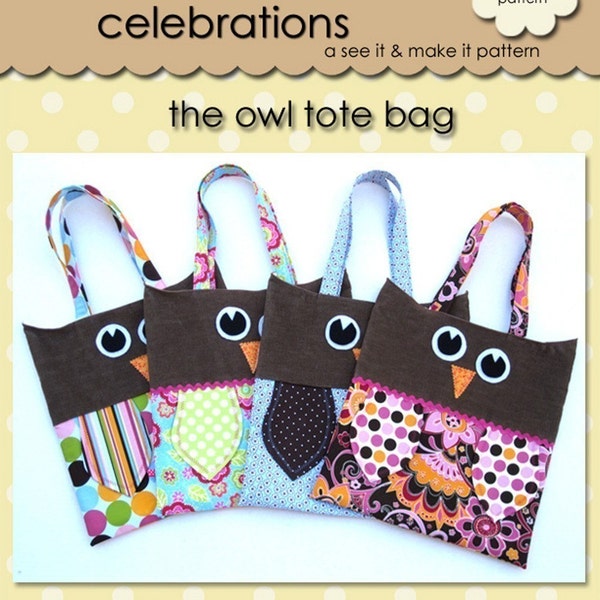Owl Tote - PDF Pattern