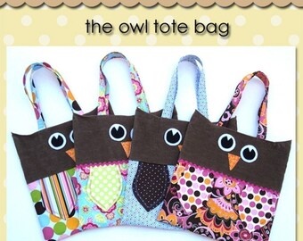 Owl Tote - PDF Pattern