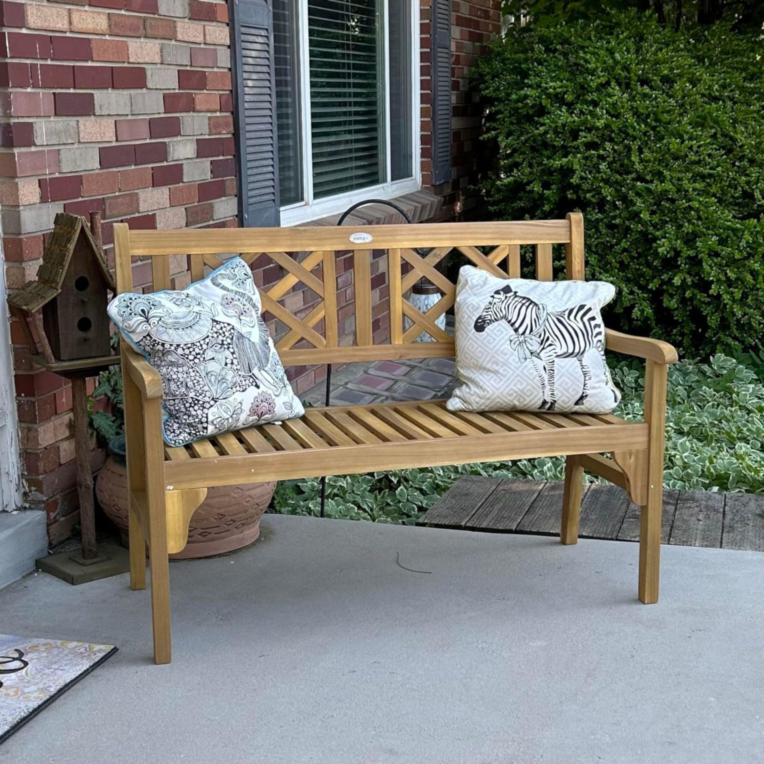 2009年Marsannay Banc Leroy Non Foldable Acacia Wood Garden Bench: 4ft Outdoor Loveseat - Etsy