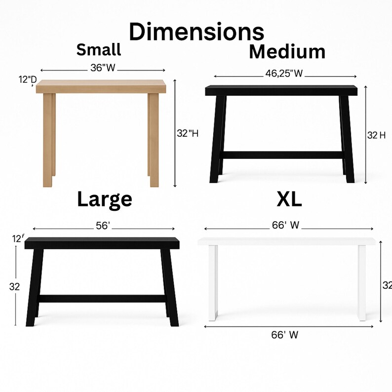 Solid Pine Wood Console Table, Narrow Entryway Table - Etsy