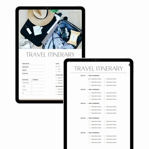 Editable Travel Itinerary, Trip Itinerary Planner, Vacation Planner, Holiday Planner, Travel Planner, Mobile-Friendly, Holiday Itinerary