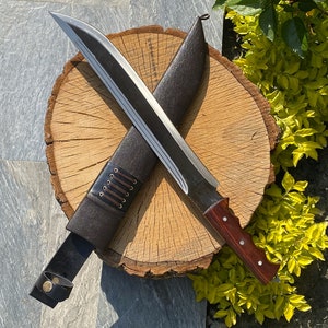 20.5 inches hand forged carbon steel Handcrafted Nepalese Machete, Authentic Himalayan Engraved Machete, Metalcraft, Camping Gifts