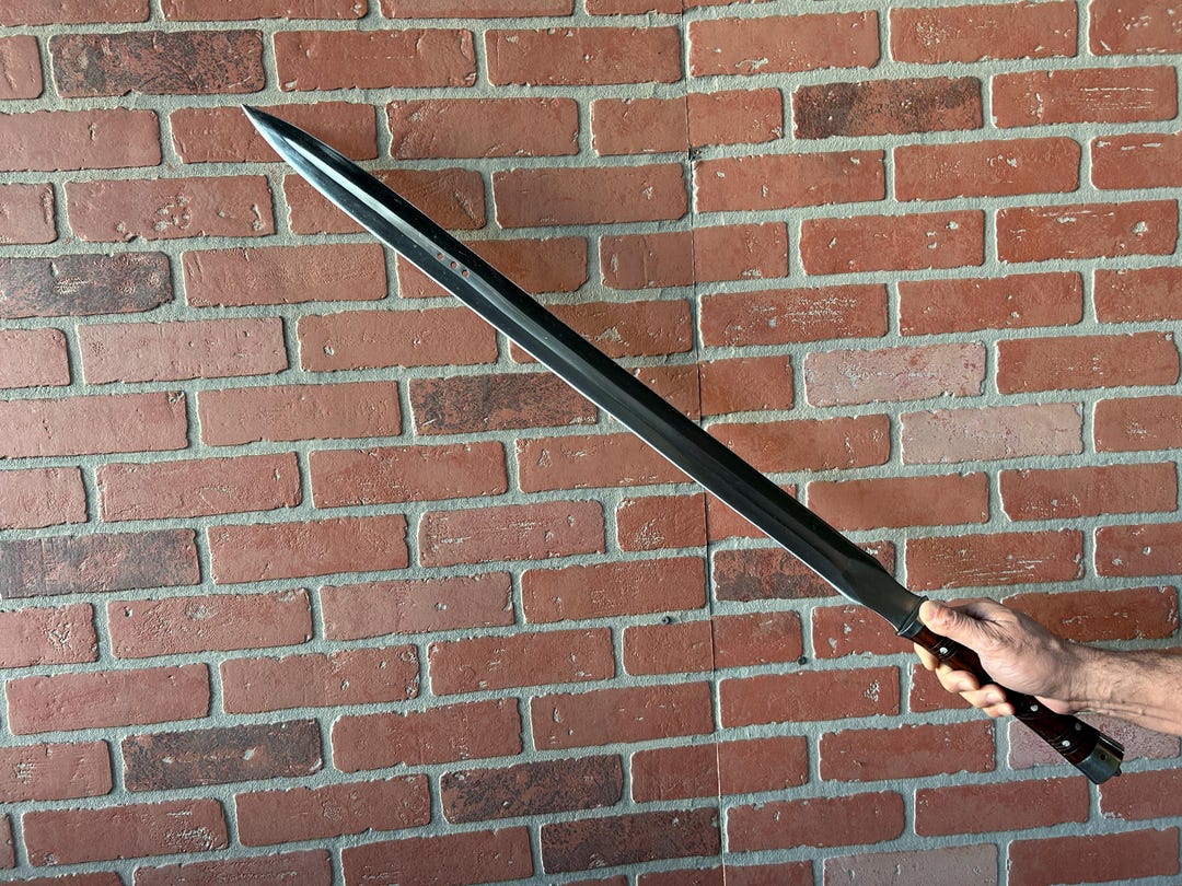 Hand-forged 39-inch Carbon Steel Double-edged Sword: Artisan Crafted - Etsy