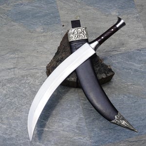 25&quot; hand forged carbon steel Personalized Handmade with Leather Sheath, Historical Sword, Sharp Blade, Unique Sword, Anniversary Gift