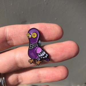 Enchanted Pigeon enamel pin