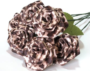 Leopard Print Rose Bouquet