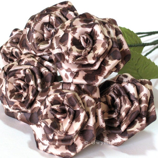 Leopard Print Rose Bouquet