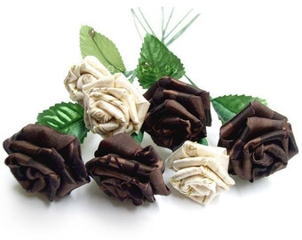 Chocolate and Cream Rose Bouquet