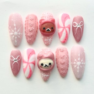Rilakkuma Winter V.1 Press Ons
