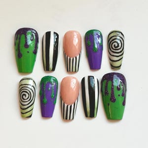 Beetlejuice V1 Press Ons