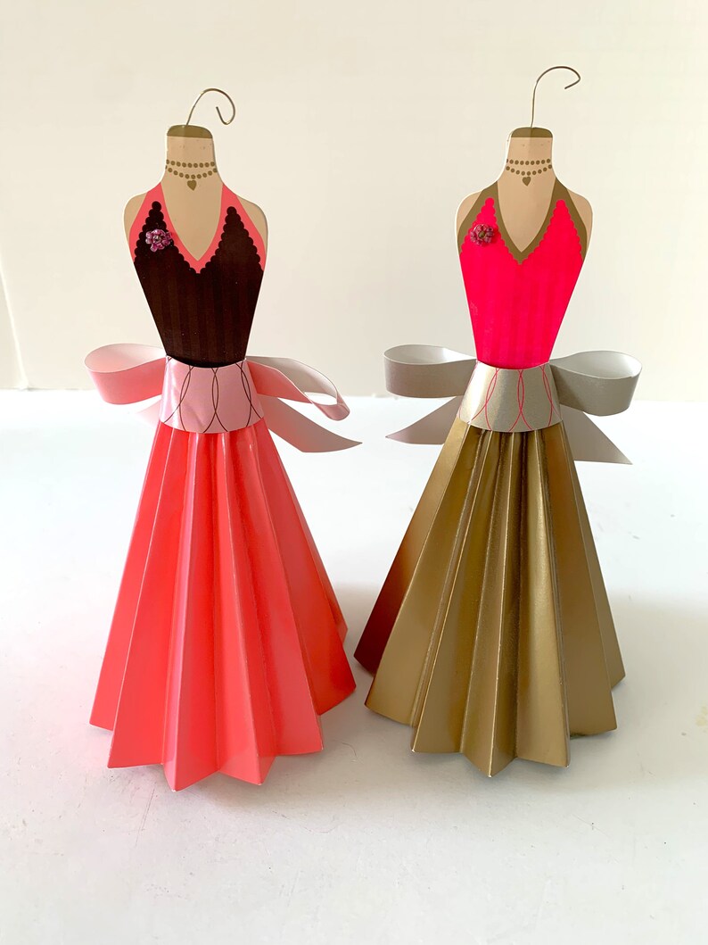 Container Dress Vintage Lily Evening Dress Sachet Containers Set of 2 - Etsy