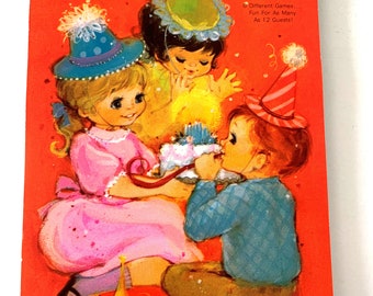 Vintage Hallmark Children's Party Games Booklet