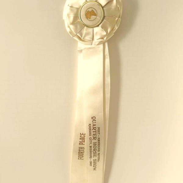 Vintage Horse Show Ribbon 1957