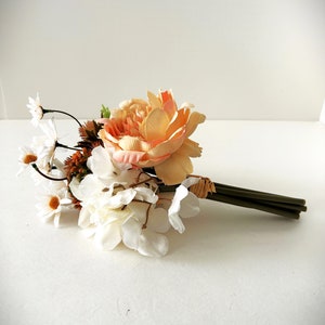 Vintage Bridal Bouquet Peach and White