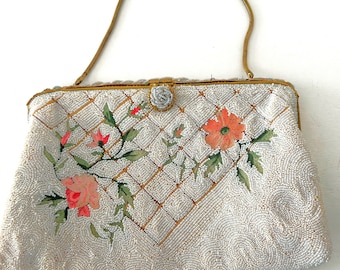 Vintage Micro Beaded Evening Purse Bag