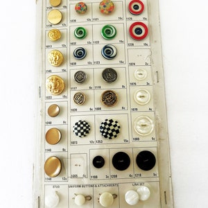 Vintage edelsteenknop voorbeeldkaartdisplay