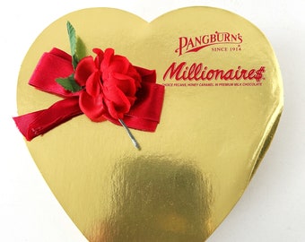 Vintage Pangburn's Millionaires Heart Candy Box