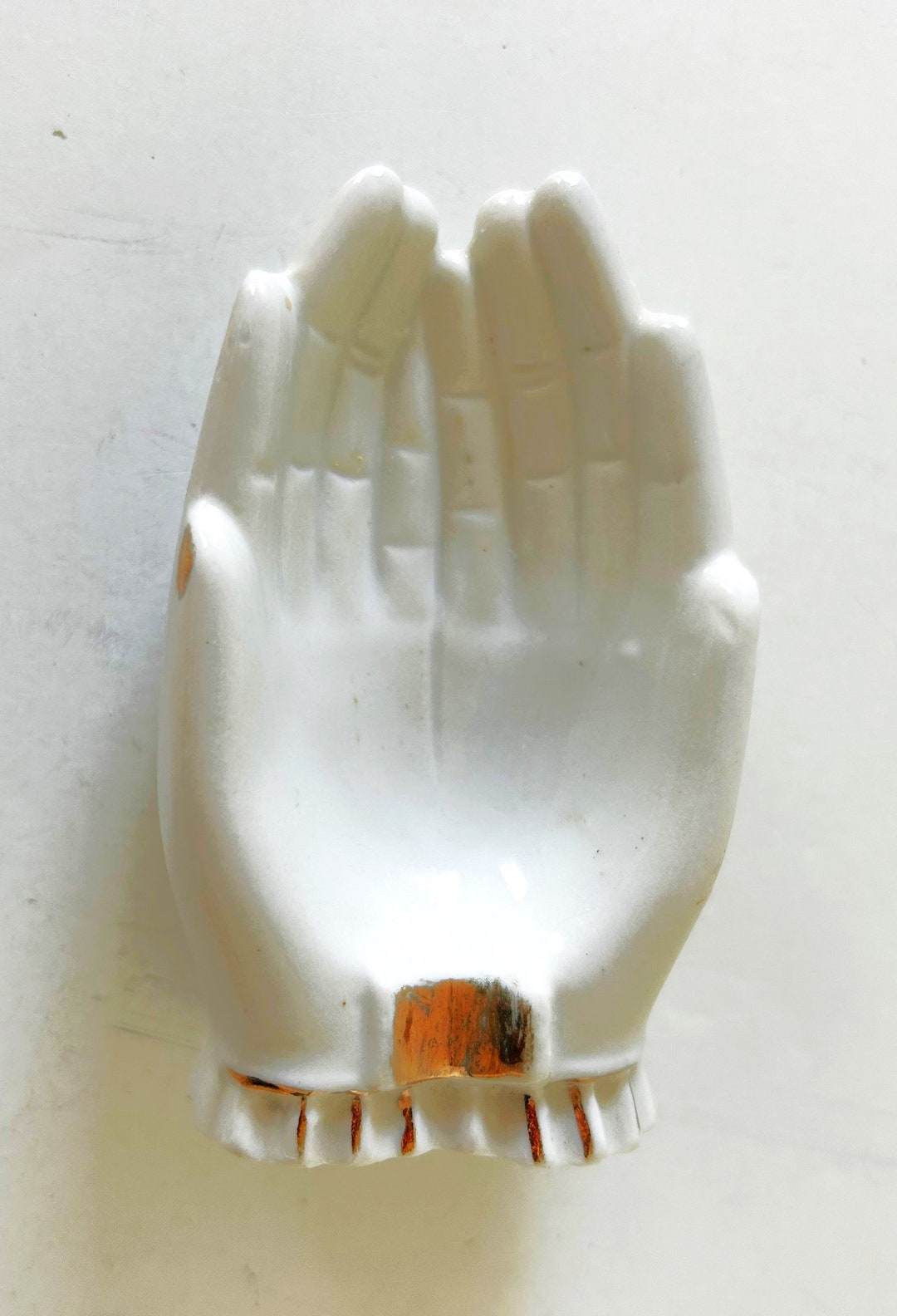Vintage Porcelain Hand Ring Holder Etsy