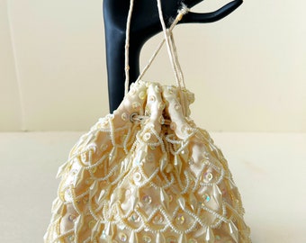 Vintage Wedding Drawstring Purse