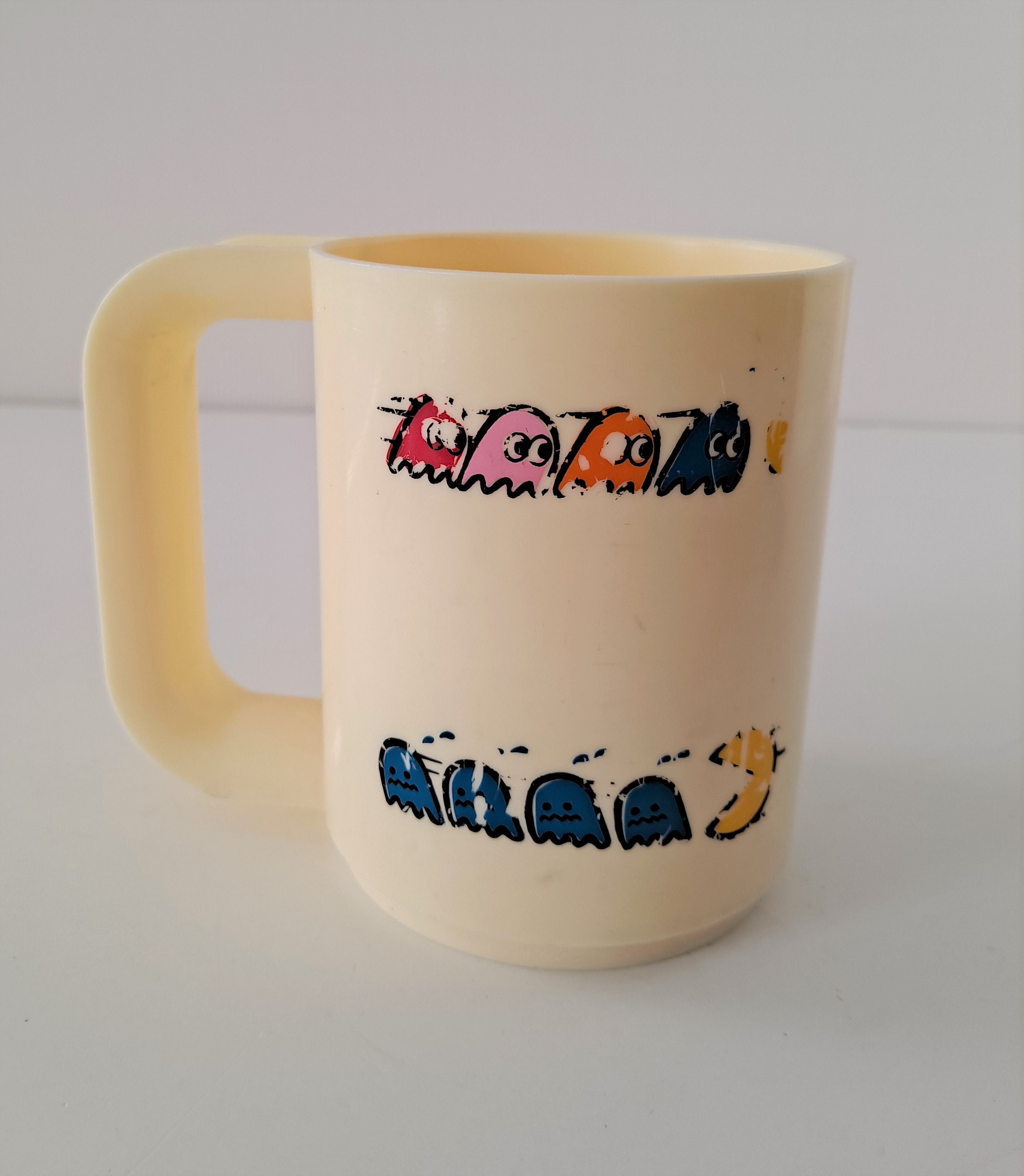 Vintage Pacman Plastic Mug Am Pro Etsy UK